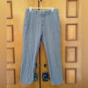 Perry Ellis Portfolio Gray and White Men's Slim Fit Dress Pants 30x30